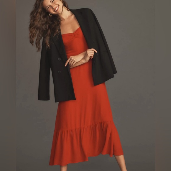 Reformation Emerson Dress (Cherry) - Size 2 - Picture 1 of 9
